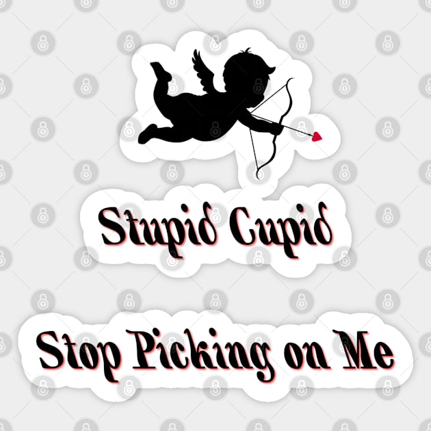 Stupid Cupid Sticker by ButterfliesT